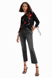 Desigual Adjustable-sleeve Love blouse Topy Damske | SVEJ-02194
