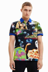 Desigual Alien collage Polokosele Panske | NERG-02541