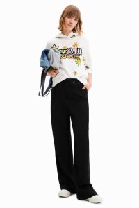 Desigual Arty flocked sweatshirt Svetre Damske | LVHW-65329