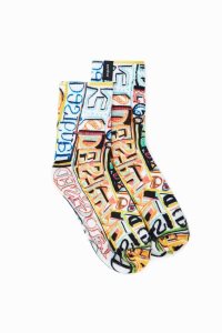 Desigual Arty logo Ponozky Damske | RQAM-27169
