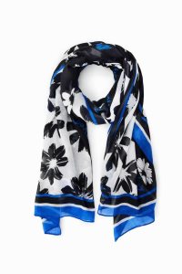 Desigual Arty rectangular floral foulard Satky Damske | BCMK-47051