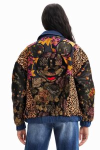 Desigual Disney's Mickey Mouse faux-fur jacket Pleteniny Damske | BNLG-32617