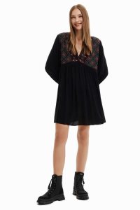 Desigual Embroidered Saty Damske | JLQG-02714