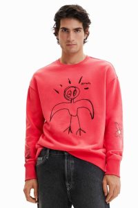 Desigual Embroidered bird Mikiny Panske | WXHY-62019