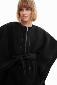 Desigual Embroidered poncho Bundy Damske | CUXQ-37825