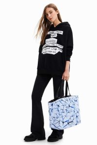 Desigual Extra large reversible arty shopper Tasky Damske | SAGH-70462