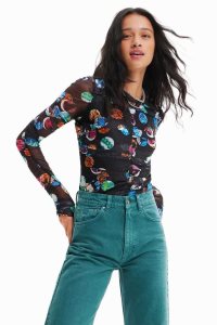 Desigual Fantasy polka dot print Body Damske | WPGB-14569