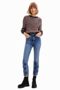 Desigual Flared cropped Džínsy Damske | UQSY-56431