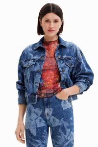 Desigual Floral denim Bundy Damske | WRIX-94756