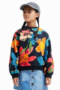 Desigual Floral oversize Mikiny Dievcenske | TQDL-05386