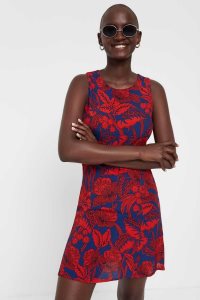 Desigual Floral print Saty Damske | WDAH-18456