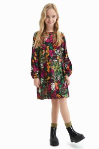 Desigual Floral print Saty Dievcenske | SFUW-56210