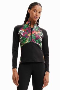 Desigual Floral slim sport jacket Mikiny Damske | BFOY-08792
