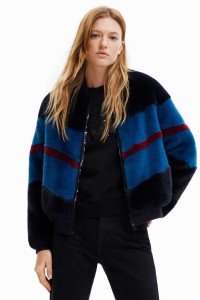 Desigual Fur-effect bomber Bundy Damske | OERA-13462