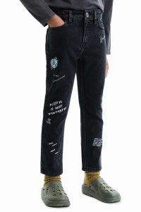 Desigual Handwritten text jeans Nohavice Chlapcenske | CDEA-79453