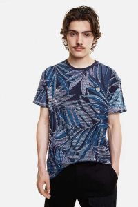 Desigual Hawaiian recycled jacquard Polokosele Panske | AXGF-67259