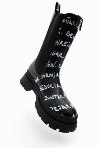 Desigual High Chelsea with messages Cizmy Damske | TVBG-18490