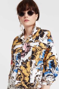Desigual Jacket with Hawaiian floral print Bundy Damske | PKXU-06489