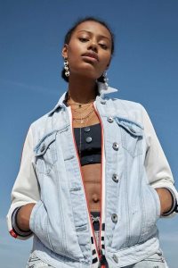 Desigual Jean and sporty patch Bundy Damske | LFIC-82371