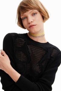 Desigual Knit corset pullover Svetre Damske | CHFR-86427