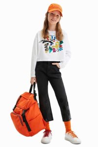 Desigual Kratke Looney Tunes Tricko Dievcenske | EAPK-69507