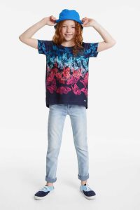 Desigual Kratke multicolour butterflies Tricko Dievcenske | QZXA-75102