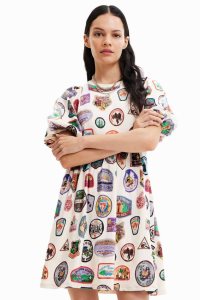Desigual Kratke patches Saty Damske | EQWX-60934