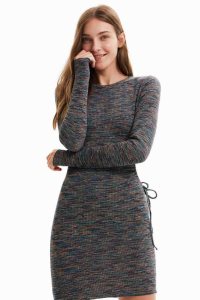 Desigual Kratke slim cut-out Saty Damske | TZRY-54368