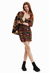 Desigual Kratke slim with ruching Saty Damske | BLDW-82436