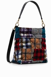 Desigual Large tartan Taška Cez Rameno Damske | OBLA-51432
