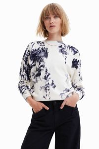 Desigual Leaf print jumper Svetre Damske | MOWS-83902