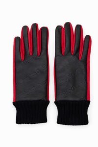 Desigual Logo gloves Klobuky Damske | DFWL-64821