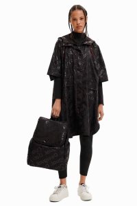 Desigual Logo raincoat Pončá Damske | BKTY-35096
