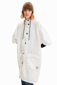 Desigual Logomania foldable rain poncho Bundy Damske | HNUQ-47062