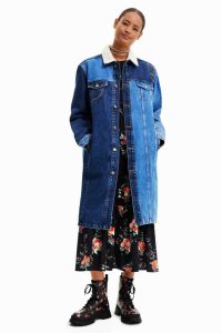 Desigual Long padded denim Bundy Damske | RCMK-15820