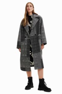 Desigual Long patchwork wool Bundy Damske | DZVS-06531