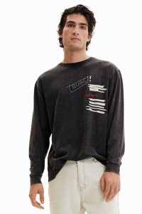 Desigual Long-sleeve oversize Polokosele Panske | DYFI-47352