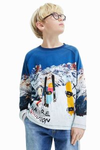 Desigual Long-sleeve snowboard Tricko Chlapcenske | SJOK-37465