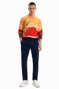 Desigual Loose roll-neck jumper Mikiny Panske | UAJT-04139