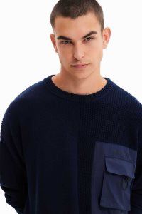 Desigual Loose sailor jumper Mikiny Panske | TPBI-48537