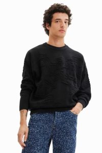 Desigual Loose towelling-effect jumper Mikiny Panske | TNSK-79215