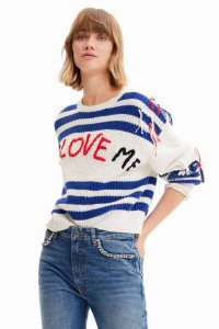 Desigual Love me pullover Svetre Damske | HPYR-02739