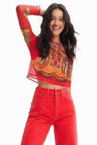 Desigual M. Christian Lacroix tulle Tricko Damske | EYVB-62184