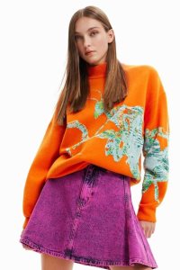 Desigual Maitrepierre oversize mantis pullover Svetre Damske | SQOX-07986