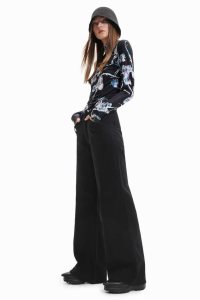 Desigual Maitrepierre wide-leg Džínsy Damske | QVXN-65987