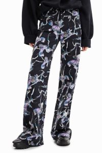 Desigual Maitrepierre wide-leg trousers Džínsy Damske | BWOM-28734