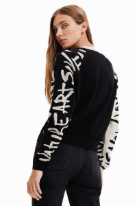 Desigual Manifesto sleeves jumper Svetre Damske | YCKX-25014