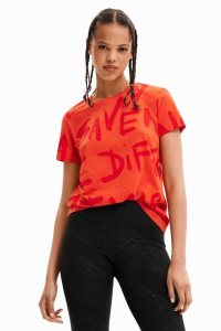 Desigual Manifesto text Tricko Damske | AYFW-72059
