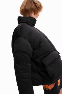 Desigual Maria Escote oversize padded Bunda Puffer Damske | RQOT-51862