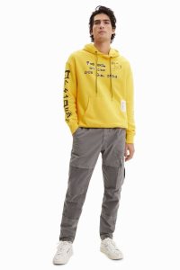 Desigual Message hoodie Mikiny Panske | ZVAH-01629